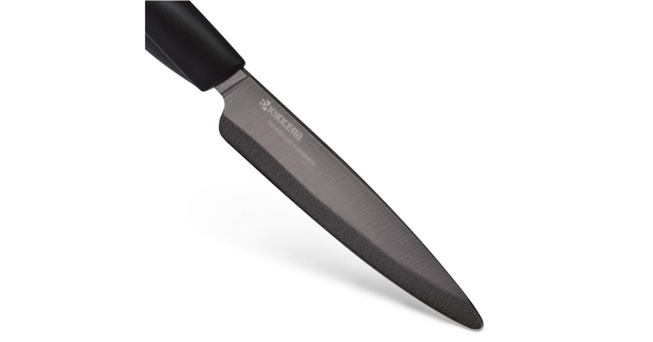 Cutit din ceramica Kyocera Innovation Series, maner negru, lama neagra ...
