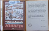 Valeriu Anania, Miorita, Editura Dacia, 1999, cu autograf catre actorul Ion Caramitru