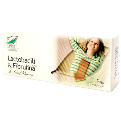 Supliment Alimentar Lactobacili si Fibrulina 30 capsule Medica foto