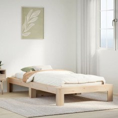 vidaXL Cadru pat fără saltea, 90x190 cm, lemn masiv de pin 855337