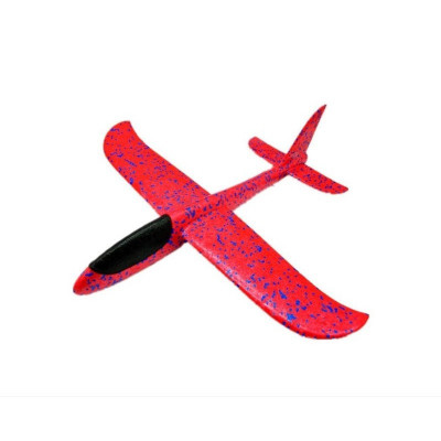 Avion planor din polistiren in punga , lungime 47 cm , Rosu , Flippy foto