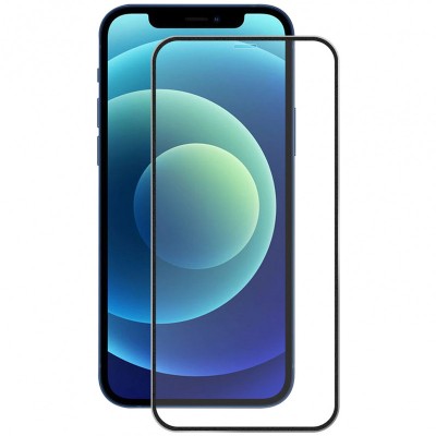 Folie Protectie Ecran Enkay pentru Apple iPhone 12 Pro Max, Sticla securizata, Full Face, Full Glue, 0.2mm, 9H, Neagra foto