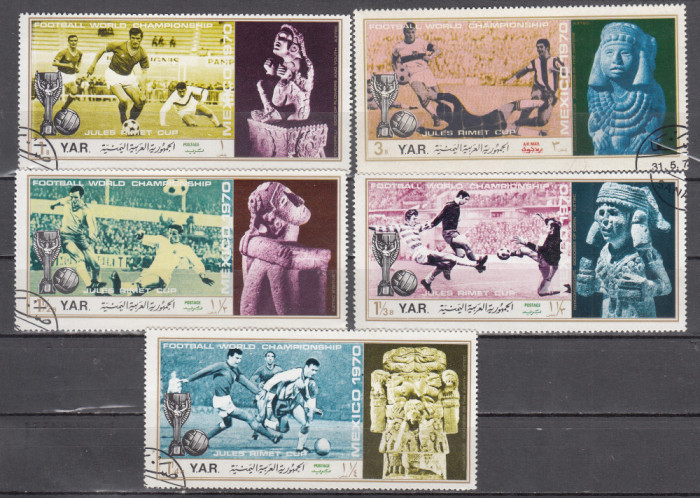 M2 TS6 6 - Timbre foarte vechi - Yemen - CM Fotmal Mexic 1970