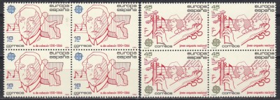Spania 1985 - EUROPA - Anul Muzicii Europene, Bloc de 4, MNH foto