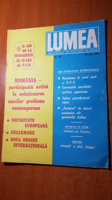 revista lumea 10 iulie 1980-15 ani de la congresul al 9-lea foto