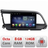 Navigatie HHyundai Elantra 2018- F-1581 Octa Core cu Android Radio Bluetooth Internet GPS WIFI DSP 8+128GB 4G CarStore Technology