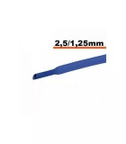 Tub termocontractibil albastru 2.5 mm/ 1.25mm 0.5m