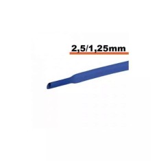 Tub termocontractibil albastru 2.5 mm/ 1.25mm 0.5m