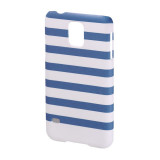 Carcasa Stripes Samsung Galaxy S5 Hama, Albastru/Alb, Plastic