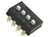 Comutator DIP-SWITCH 4 sec&Aring;&pound;iuni ON-OFF, 0,025A/24VDC - OMRON