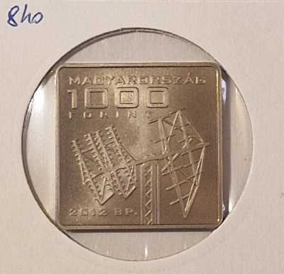 Hungary, Ungaria, 1000 Forint MASAT-I, 2012, KM#840 comemorativa, patrata foto