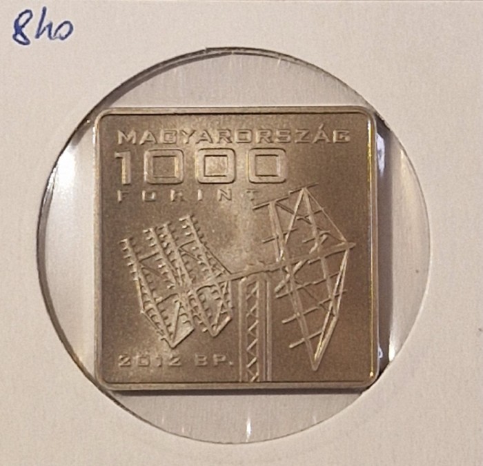 Hungary, Ungaria, 1000 Forint MASAT-I, 2012, KM#840 comemorativa, patrata