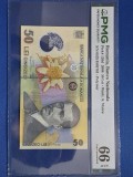 Bancnota 50 lei 2008 PMG 66 UNC