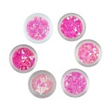 Kit nail art 6 buc - culoare roz