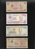 Set Vietnam 200 + 500 + 1000 + 2000 dong 1987-1988 circulate F-VF pret pe set