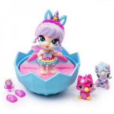 PIXIES SET PAPUSA CU 2 HATCHIMALS SURPRIZA UNICORN PARTY SI 15 ACCESORII foto