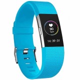 Cumpara ieftin Curea pentru Fitbit Charge 2, marimea L, Albastru deschis