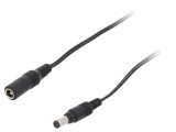 Cablu Alimentare DC 5,5/2,1 mm Negru 2x0,5mm2