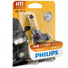 Bec Halogen H11 Philips Vision, 12V, 55W