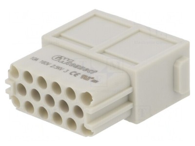 Conector HDC Mamă 17 Pini 10A Fără Contacte foto