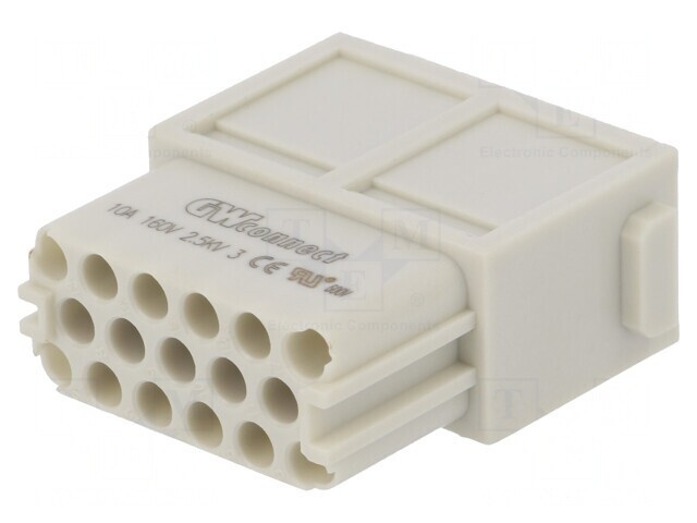 Conector HDC Mamă 17 Pini 10A Fără Contacte