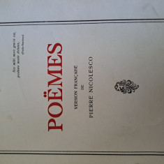 Poemes-Eminesco, editia franceza 1931