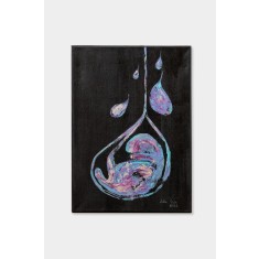 Utopia &ndash; pictură abstractă contemporană, acril pe p&acirc;nză