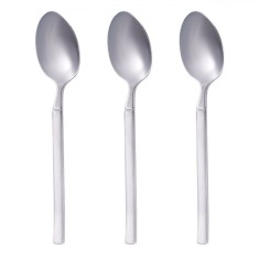 Set Lingurițe Inox Basic, 15 cm, 3 Bucăți, Finisaj Mat