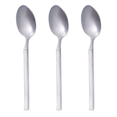 Set Lingurițe Inox Basic, 15 cm, 3 Bucăți, Finisaj Mat foto