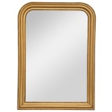Oglinda decorativa verticala Atmosphera Adele cu rama din lemn bej, 74x104 cm Household NewTrend