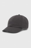 Jack Wolfskin șapcă Baseball culoarea gri, cu imprimeu 1900675