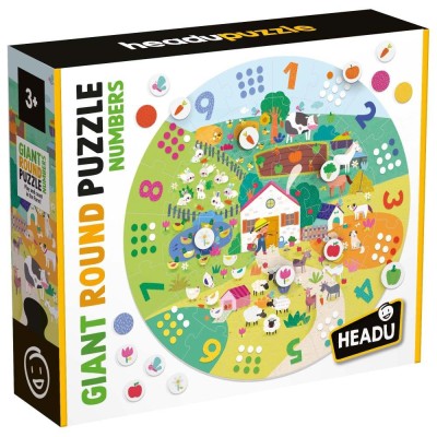 Headu - Puzzle mare rotund cu numere foto