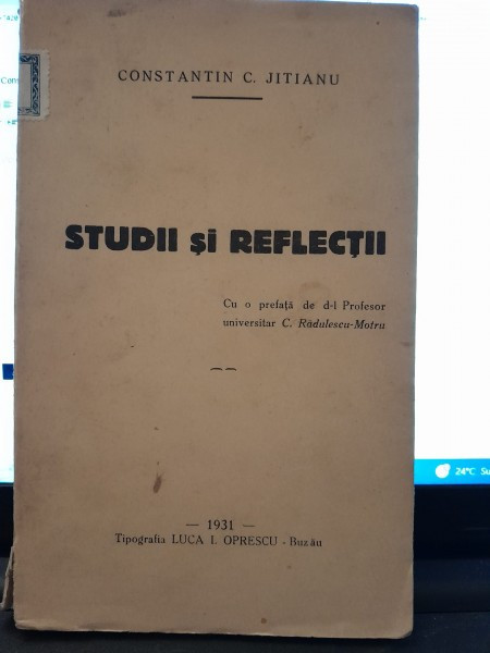 Studii si reflectii - Constantin C. Jitianu