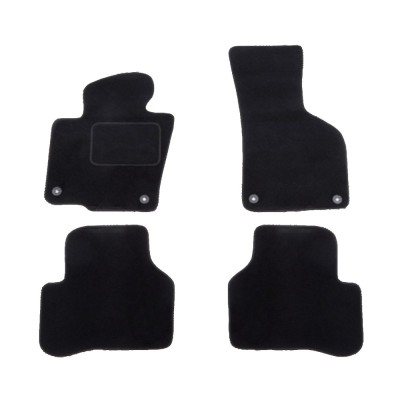 Set covorase auto mocheta Velor VW PASSAT (B6), 01.2005-07.2010; PASSAT (B7 (36)), 11.2010-02.2015; PASSAT CC (357), 06.2008-02.2012, negru, foto