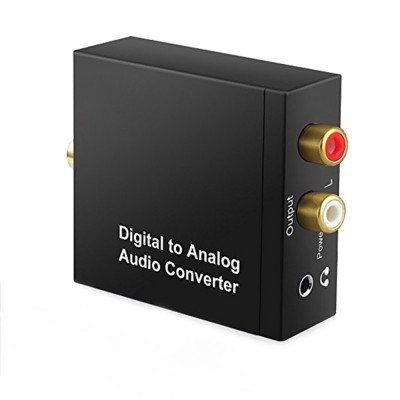 Adaptor, Convertor Digital Toslink la Analog jack 3,5mm, RCA foto