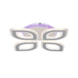 Plafoniera LED inteligenta Doris KL151071, 94 W, 7800 lm, lumina calda / neutra / rece, dimabil, cu telecomanda, alb