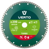 Disc diamantat turbo 230 mm pentru BCA, beton si caramida Verto