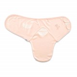 Cumpara ieftin Sistem de infasare din bumbac 0-3 luni BabyJem Swaddle (Culoare: Somon)