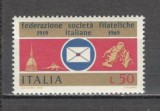 Italia.1969 50 ani Federatia Filatelistilor SI.785, Nestampilat