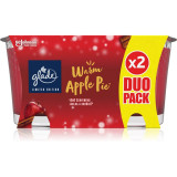 GLADE Warm Apple Pie lum&acirc;nare parfumată duo parfum Apple, Cinnamon, Baked Crisp 2x129 g