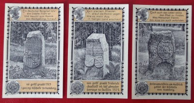 Germania lot 3 notgeld 3 x 50 pfennig 1921 Lehesten ** foto