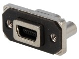 Soclu USB Mini B THT 5 Pin IP67