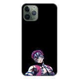 Husa compatibila cu Apple iPhone 11 Pro Max Silicon Gel Tpu Model Demon Slayer Akaza