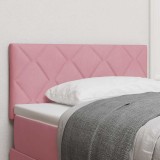 Tăblia de pat LED cu design blochete și diamante roz de 100 cm