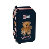 Penar echipat Teddy Bear cu 3 compartimente, 47 piese