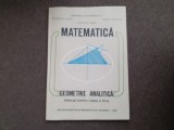 MATEMATICA GEOMETRIE ANALITICA MANUAL PENTRU CLASA A XI A C UDRISTE
