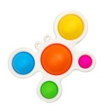 Jucarie tactilă pentru reducerea stresului eMazing, Simple Dimple, Fidget Toy, forma crab, &icirc;n culori variate