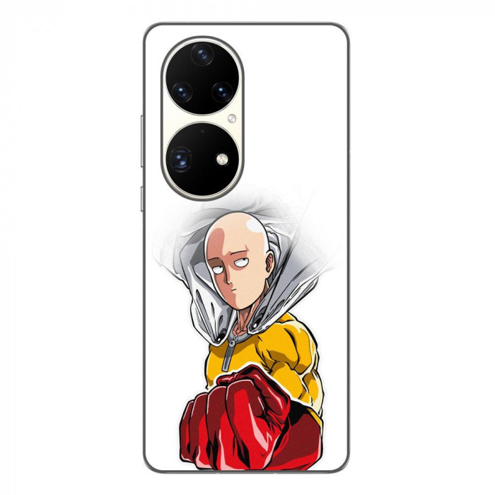 Husa compatibila cu Huawei P50 Pro Silicon Gel Tpu Model One Punch Man Saitama