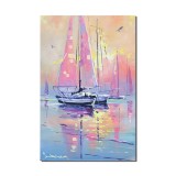Tablou cu veliere pictat manual, 60x40cm pictura ulei pe panza, gata de agatat pe perete