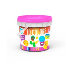 Set plastilina si accesorii pentru modelaj lovin - 10 culori pentru fetite